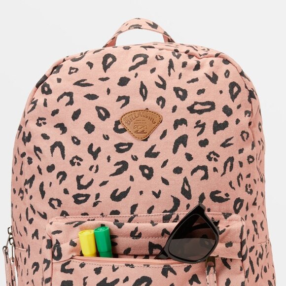 Billabong Schools Out Dusty Peach Canvas Backpack/NWT - Picture 4 of 14